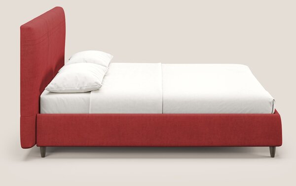 Martina letto imbottito contenitore in tessuto impermeabile T02 rosso