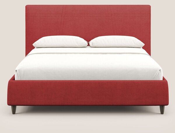 Martina letto imbottito contenitore in tessuto impermeabile T02 rosso