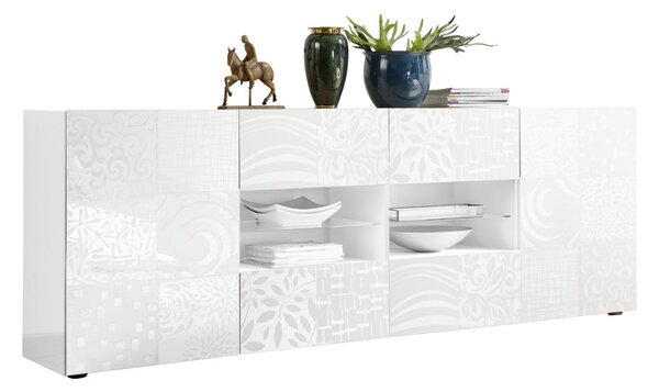 Mobile Buffet in Melaminico 240x42x84cm TFT Blossom Bianco
