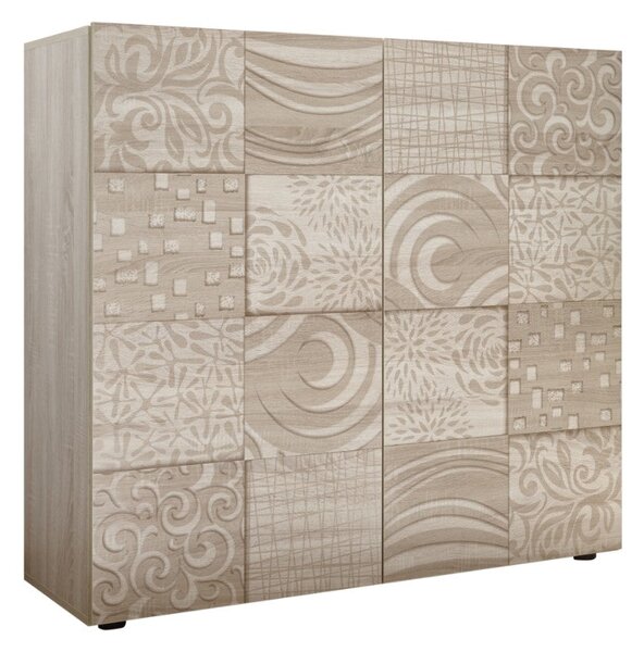 Credenza 2 Ante 120x42x110 cm in Legno TFT Blossom Rovere Samoa