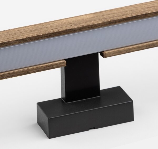 Brilagi-Illuminazione a LED per specchi da bagno WOODY MIRROR LED/15W/230V IP44 quercia/nero