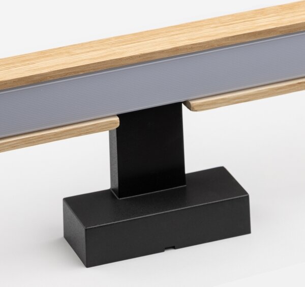 Brilagi-Illuminazione a LED per specchi da bagno WOODY MIRROR LED/8W/230V IP44 quercia/nero