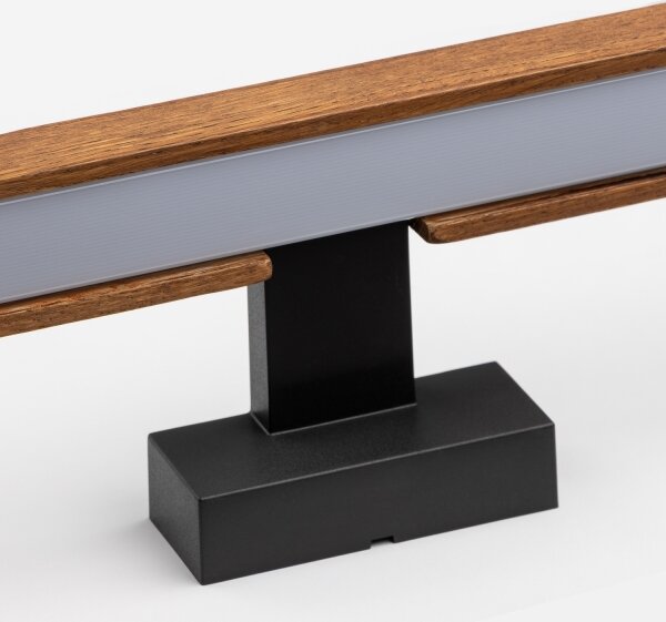 Brilagi-Illuminazione a LED per specchi da bagno WOODY MIRROR LED/8W/230V IP44 quercia/nero