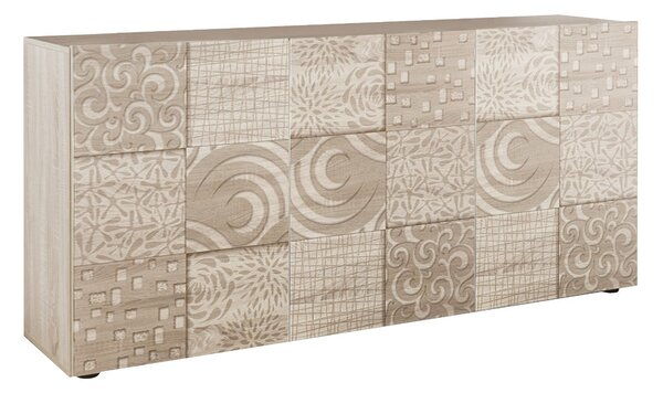 Mobile Buffet 3 Ante 180x42x84 cm in Legno TFT Blossom Rovere Samoa