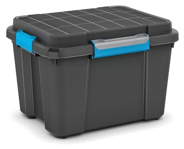 Scatola con coperchio nera in plastica 49,5x39x34 cm Scuba Box – KIS