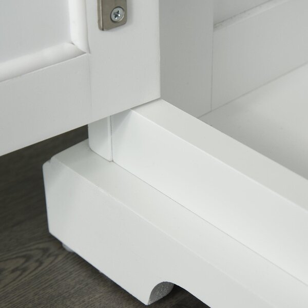 Mobile da Cucina Credenza 3 Cassetti 3 Ante 136x42,5x86 cm Bianco