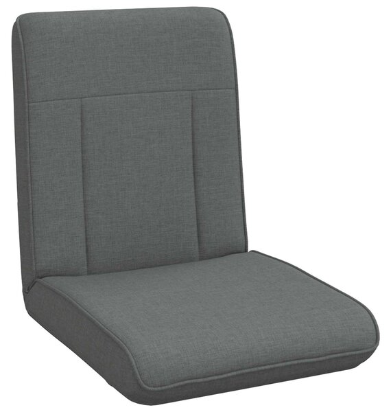 VidaXL Poltrona reclinabile in tessuto grigio scuro