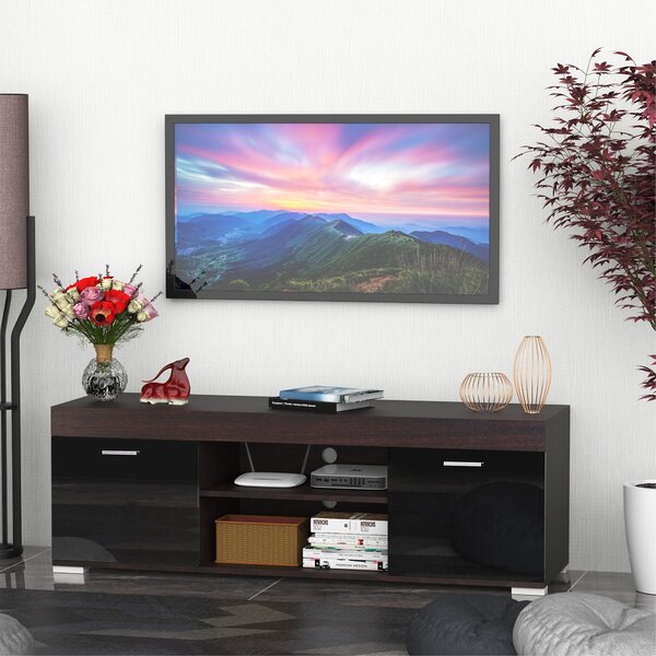 Mobile TV con Due Ante in Legno 140x40x44 cm