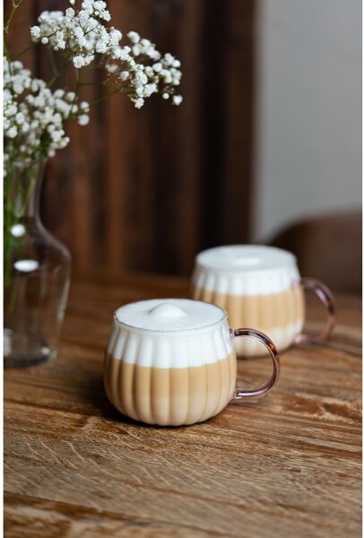 Tazze in set per cappuccino 2 pz 350 ml Tulip – Vialli Design