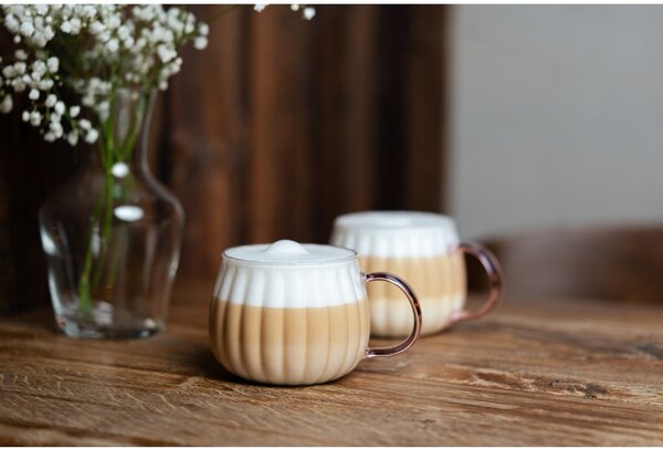 Tazze in set per cappuccino 2 pz 350 ml Tulip – Vialli Design