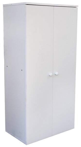 Mobiile 2 Ante 7 Ripiani 55x34x112 cm in PB Bianco