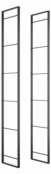 Struttura per Scaffale Lader H1790 Verniciato Nero Acciaio Emuca