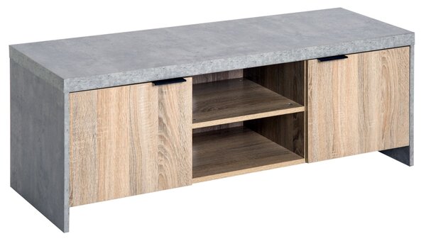 Mobile TV Moderno 120x40x44 cm in Truciolare Grigio