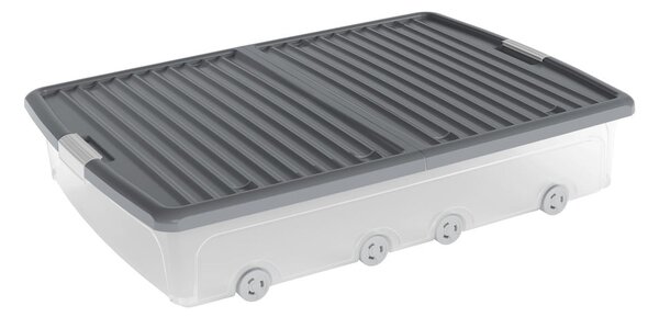 Organizer per sottoletto con coperchio in plastica 79x58x16,5 cm W box underbed XL – KIS