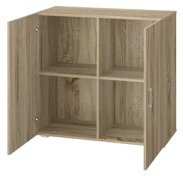 Mobiletto 2 Ante 90x41x85 cm in MDF Rovere