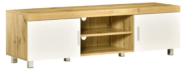 Mobile TV 140x40x41,5 cm per TV fino a 63 Quercia e Bianco