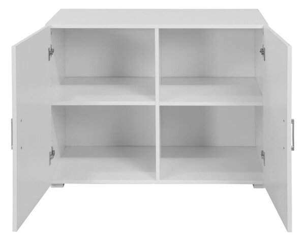 Mobiletto 2 Ante 90x45x66 cm in MDF Bianco
