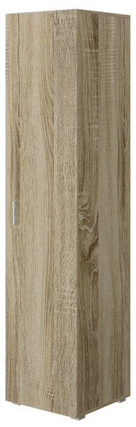 Armadio 1 Anta 5 Ripiani 45x45x195 cm Rovere