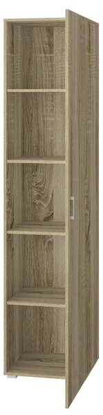 Armadio 1 Anta 5 Ripiani 45x45x195 cm Rovere