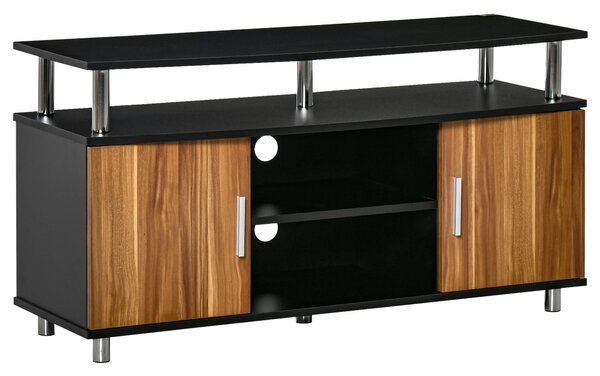 Mobile TV 105x40x55 cm per TV fino a 45 Nero e Marrone