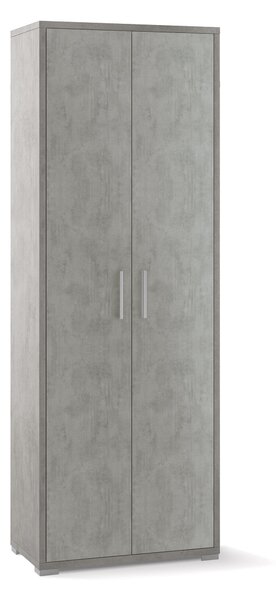 Armadio 2 Ante 71x199x41 cm Cemento