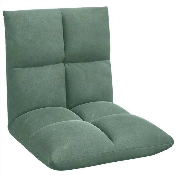 VidaXL Poltrona reclinabile verde mare in velluto