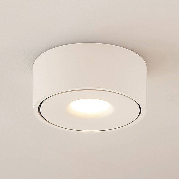 Plafoniera a LED Rotari Arcchio, dimmerabile, Bianco / Opale, Corridoio, Alluminio, Moderno, Plafoniera LED