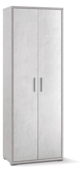 Armadio 2 Ante 71x199x41 cm Ossido Bianco