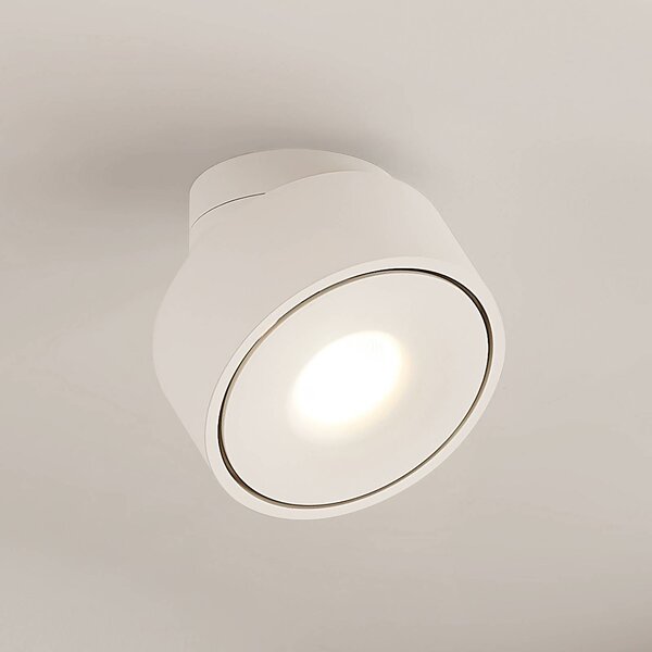 Plafoniera a LED Rotari Arcchio, dimmerabile, Bianco / Opale, Corridoio, Alluminio, Moderno, Plafoniera LED