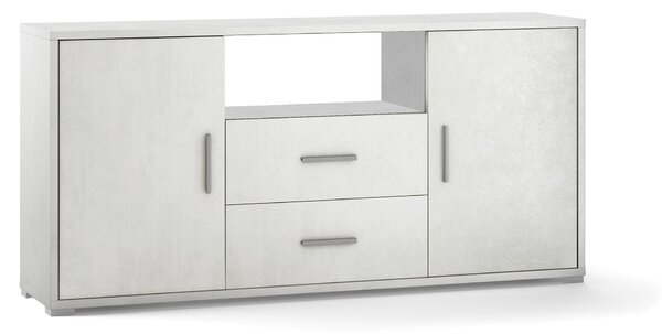 Mobile 2 Ante 2 Cassetti 174x84x41 cm Ossido Bianco