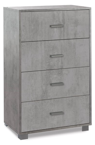 Mobile 4 Cassetti 70x112x41 cm Cemento