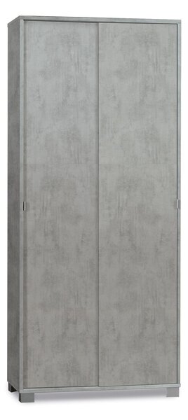 Armadio 2 Ante Scorrevoli 82x190x42 cm Cemento