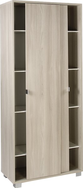 Armadio 2 Ante Scorrevoli 82x190x42 cm Olmo Chiaro
