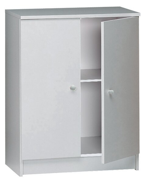 Mobile 2 Ante 62x80x34 cm Bianco Lisco