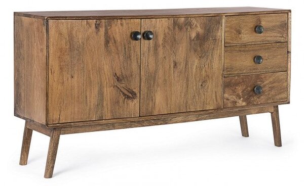 Credenza 2 Ante 3 Cassetti Sylvester in Legno