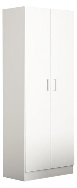 Armadio 2 Ante 80x52x180 h cm in Truciolare bilaminato Bianco