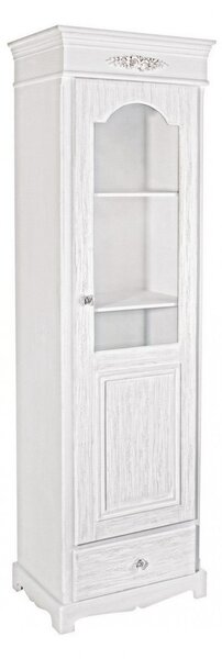 Vetrina Blanc 1 Anta 1 Cassetto H170 in Legno