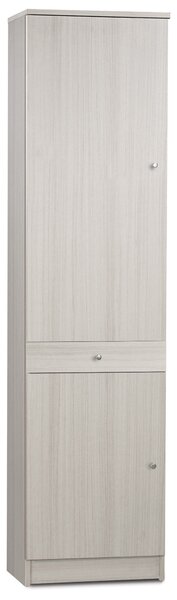 Armadio 2 Ante 1 Cassetto 46x183x34 cm Eucalipto