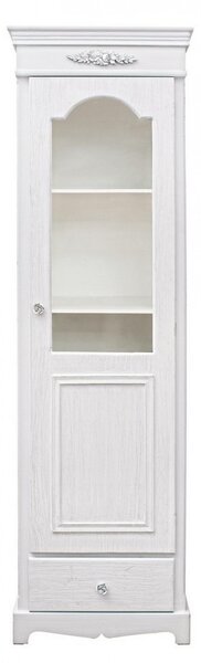 Vetrina Blanc 1 Anta 1 Cassetto H170 in Legno