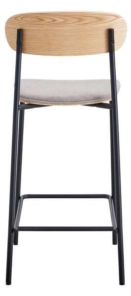 Set di sbagelli da bar neri/grigio tortora 2 pz (altezza della seduta 66 cm) Adriana – Marckeric