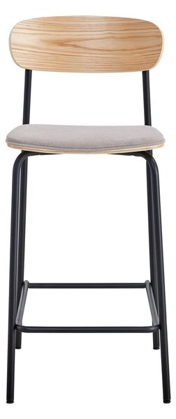 Set di sbagelli da bar neri/grigio tortora 2 pz (altezza della seduta 66 cm) Adriana – Marckeric