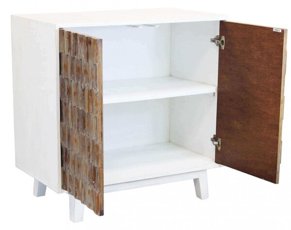 Mobile Angus 90x50x89 h cm in Legno Bianco