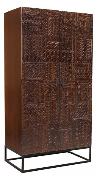 Mobile Daren 96x56x186 h cm in Legno Marrone