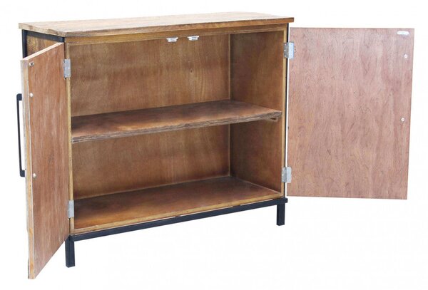 Mobile Braeden 100x40x86 h cm in Legno Marrone