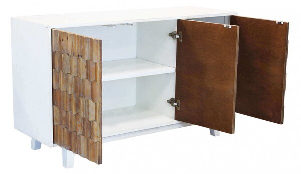 Mobile Archie 135x45x80 h cm in Legno Bianco