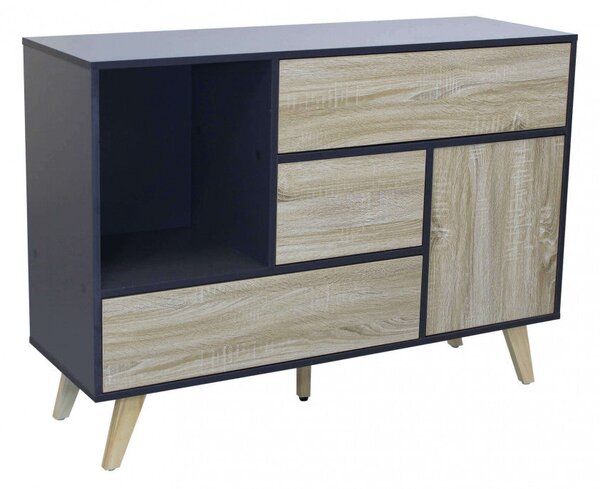 Mobile Emory 119x39,5x85,6 h cm in Truciolare bilaminato Antracite