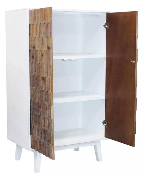 Mobile Amias 90x50x150 h cm in Legno Bianco