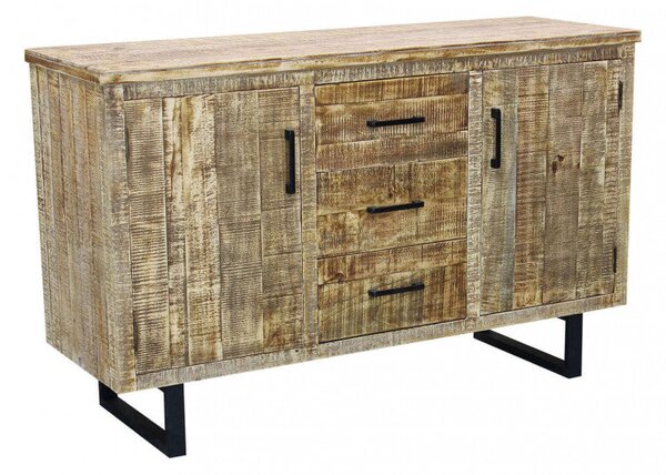 Mobile Benton 135x45x83 h cm in Legno Marrone