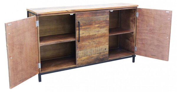 Mobile Bram 150x40x86 h cm in Legno Marrone