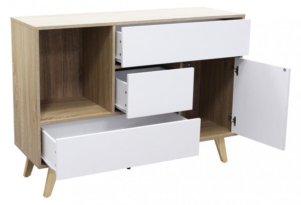 Mobile Emory 119x39,5x85,6 h cm in Truciolare bilaminato Bianco